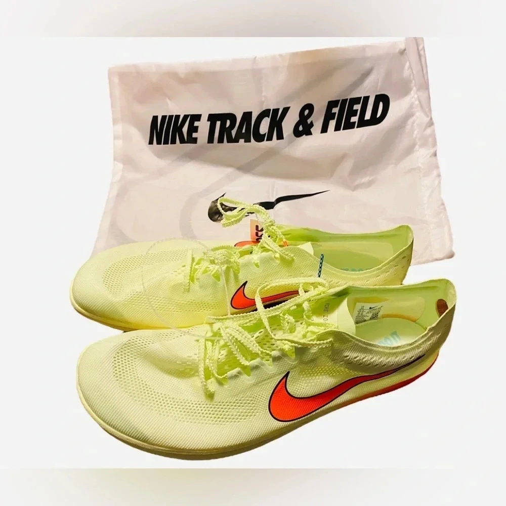 NWT Nike ZoomX Dragonfly 'Barely Volt' Hyper Orange Track & Field Distan…